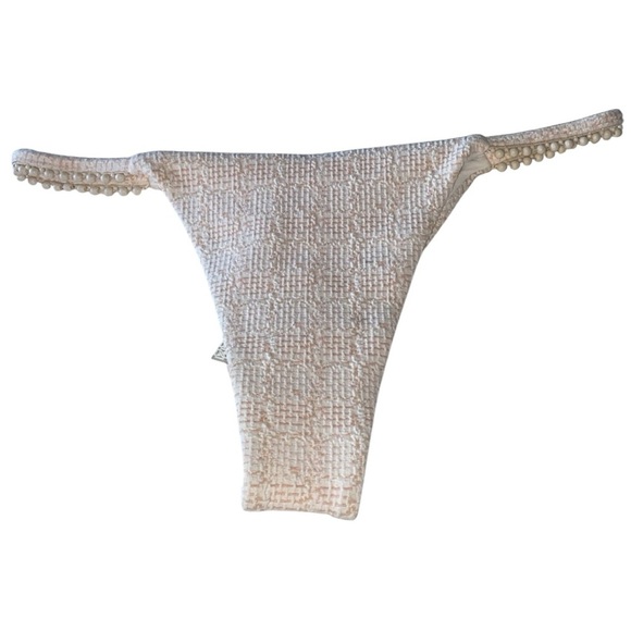 NWT DevonWindsor x Free People Diane Bottom in cream tweed, size medium - Picture 6 of 10